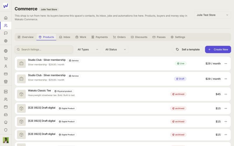 Create a listing