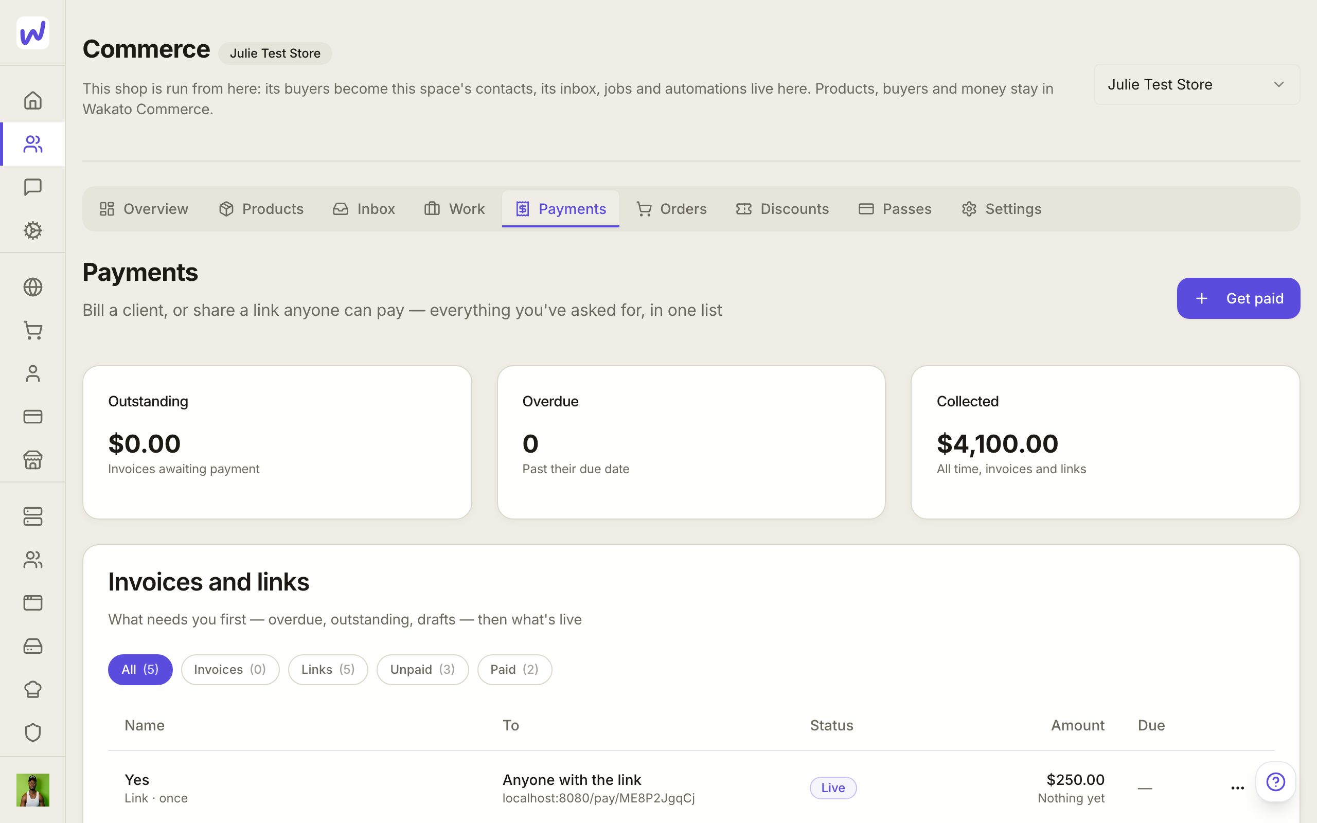 Press Get paid